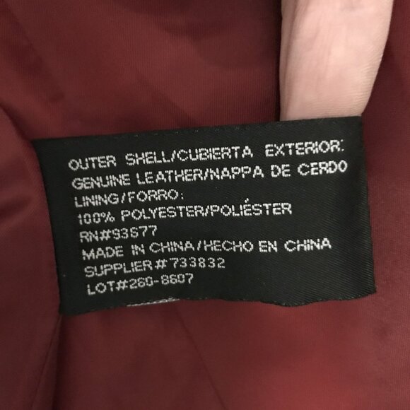 Worthington Womens Black Leather Zip Up Jacket Size Small EUC - Picture 9 of 10